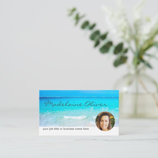 Ocean Zee Photo Travel Professional Visitekaartje (Staand voorkant)