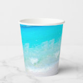 Ocean Zee Scene Blauw Vitamine Zee Papieren Bekers (Achterkant)
