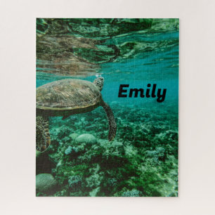 Ocean Zee Schildpad Puzzel met Jouw naam – 520 Stu