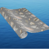 Ocean Zee Shell Pattern Crustaceancore Cadeaupapier