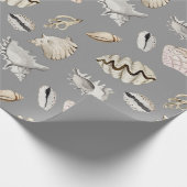 Ocean Zee Shell Pattern Crustaceancore Cadeaupapier (Hoek)