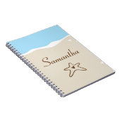 Ocean Zee Shell Water Sand Tide Spiral Notebook Notitieboek (Rechterzijde)