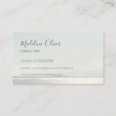 Ocean Zee Sun Travel Blue Modern Stylish Visitekaartje (Achterkant)