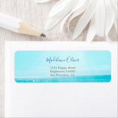 Ocean Zee Travel Blue Moderne Professional Etiket (Insitu)