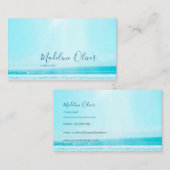 Ocean Zee Travel Blue Moderne Professional Visitekaartje (Voorkant / Achterkant)