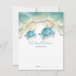 Ocean Zee Turtle Baby shower Behuizing Kaarten