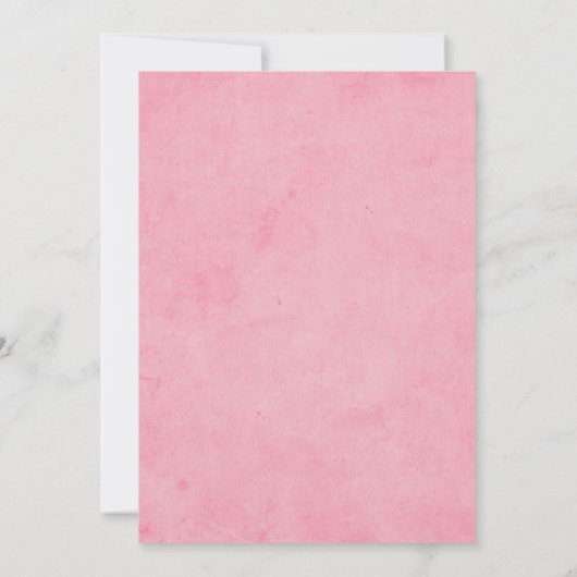 Ocean Zee Turtle Girls Baby shower Invitation Kaart (Achterkant)