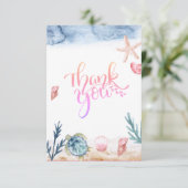 Ocean Zee Turtle Girls Bedankkaart (Staand voorkant)