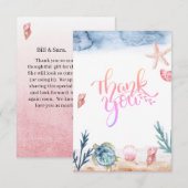 Ocean Zee Turtle Girls Bedankkaart (Voorkant / Achterkant)