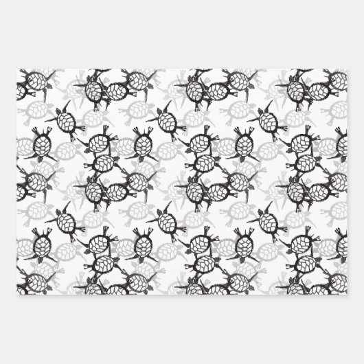 Ocean Zee Turtle Inpakpapier Vel (Voorkant 3)