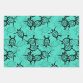 Ocean Zee Turtle Inpakpapier Vel (Voorkant)