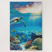 Ocean Zee Turtle Puzzle Legpuzzel (Verticaal)