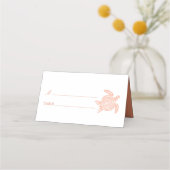 Ocean Zee Turtle, Soft Coral Beach Wedding Plaatskaartje (Voorkant)
