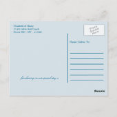 Ocean Zee Turtle, Zee Blue Beach bruiloft dank u Briefkaart (Achterkant)