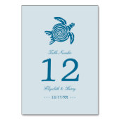 Ocean Zee Turtle, Zee Blue Beach Wedding Kaart (Voorkant)