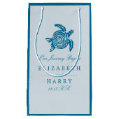 Ocean Zee Turtle, Zee Blue Beach Wedding Klein Cadeauzakje (Voorkant)
