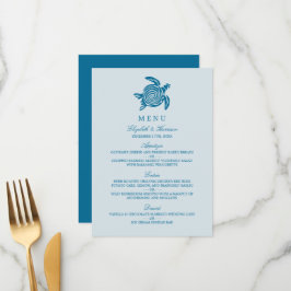 Ocean Zee Turtle, Zee Blue Beach Wedding Menu