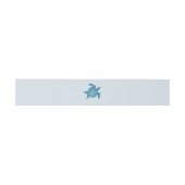 Ocean Zee Turtle, Zee Blue Beach Wedding Uitnodigingen Wikkel (Vlak)