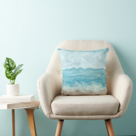 Ocean Zee Uitzicht 267 turquoise blauw Kussen