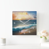 Ocean Zee Uitzicht 283 Sunset Vierkante Klok (Huis)