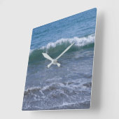 Ocean Zee Wave Beach Wall Clock Vierkante Klok (Hoek)