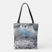 Ocean Zee Wave Canvas tas (Achterkant)