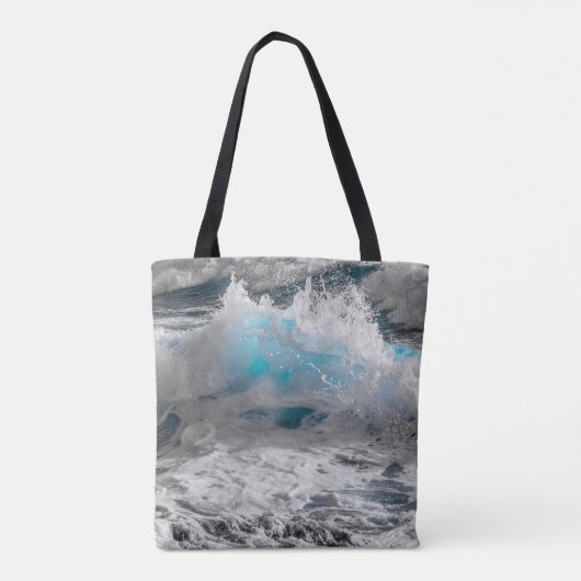 Ocean Zee Wave Canvas tas (Achterkant)