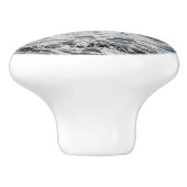Ocean Zee Wave Ceramic Cabinet Knop (Zijkant)