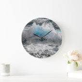 Ocean Zee Wave Round Wall Clock Grote Klok (Huis)