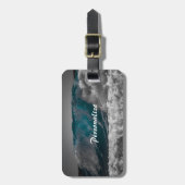 Ocean Zee Waves Personaliseer reizen Bagagelabel (Voorkant verticaal)