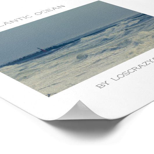 Ocean Zee Waves Stormy Weather Pier Poster (Hoek)