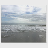 Ocean Zee Waves Water Beach Natuur Landscape Foto Cadeaupapier (Vlak)