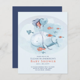 Ocean Zeedieren BABY SHOWER Blauwe Walvis