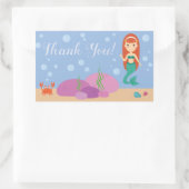 Ocean zeemeermin gezegde dank u onderwater sticker (Tas)