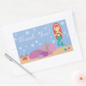 Ocean zeemeermin gezegde dank u onderwater sticker (Envelop)