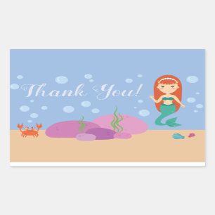 Ocean zeemeermin gezegde dank u onderwater sticker