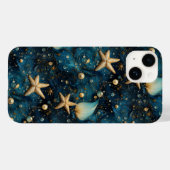 Ocean Zeesterpatroon iPhone 14 Hoesje (Achterkant (horizontaal))