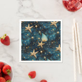 Ocean Zeesterren Patroon Papieren servetten (Insitu)