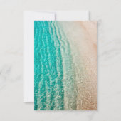 Ocean Zomer Strand Bestemming Huwelijk QR Code RSVP Kaartje (Achterkant)