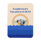 Ocean zonsondergang minimalistische scène magneet (Verticaal)