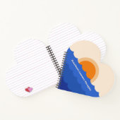 Ocean zonsondergang minimalistische scène notitieboek (Binnen)