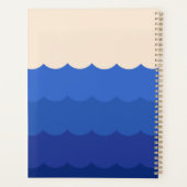Ocean zonsondergang minimalistische scène planner (Achterkant)