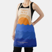 Ocean zonsondergang minimalistische scène schort (Insitu)