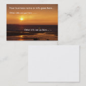 Ocean zonsondergang Visitekaartjes (Voorkant / Achterkant)