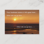 Ocean zonsondergang Visitekaartjes (Voorkant)