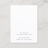 Ocean zonsopgang oorbel display kaart visitekaartje (Achterkant)