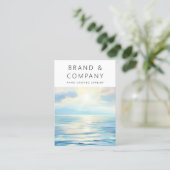 Ocean zonsopgang oorbel display kaart visitekaartje (Staand voorkant)