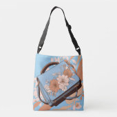 Oceana Floral Ai art Crossbody Tas (Achterkant)