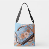 Oceana Floral Ai art Crossbody Tas (Voorkant)