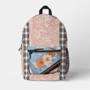 Oceana Floral Ai kunst laptophoes  Bedrukte Rugzak